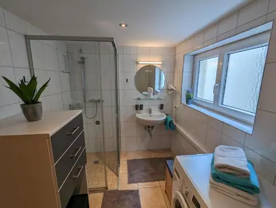 Ein Badezimmer in der Unterkunft Ferienwohnung Apimundi
