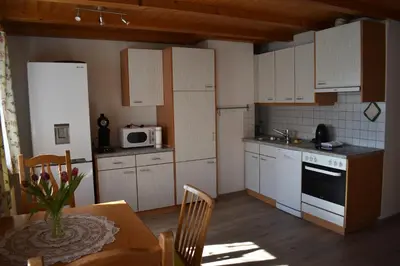 Küche/Küchenzeile in der Unterkunft Ferienwohnung