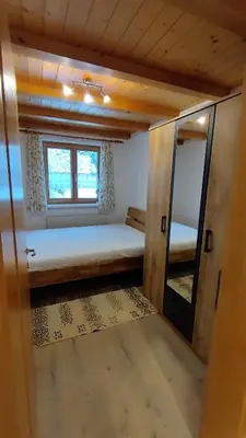 Ein Bett oder Betten in einem Zimmer der Unterkunft Ferienwohnung