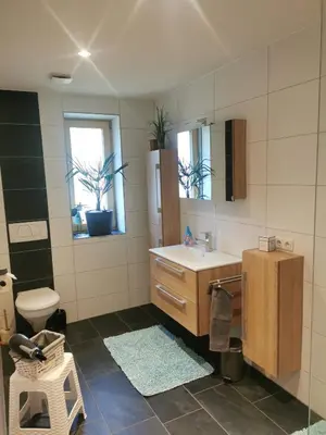 Küche/Küchenzeile in der Unterkunft Bereuter