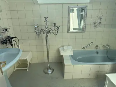 Ein Badezimmer in der Unterkunft Ferienwohnung am Rhein