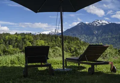 Naturlandschaft in der Nähe des Ferienhauses