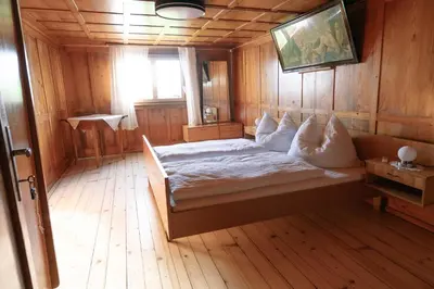 Ein Bett oder Betten in einem Zimmer der Unterkunft Haus Berchtold am Hüttersberg