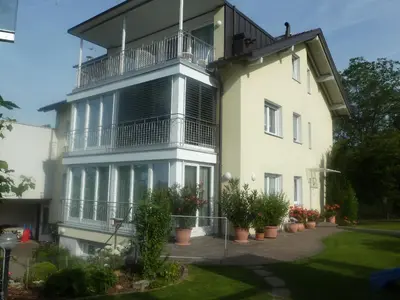 Das Gebäude in dem sich die Pension befindet