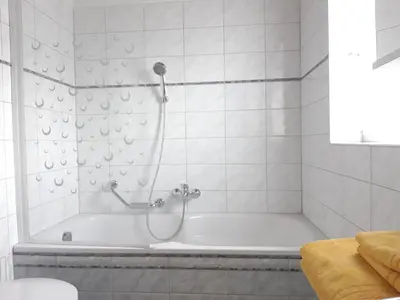 Ein Badezimmer in der Unterkunft Ferienhaus Albrecht