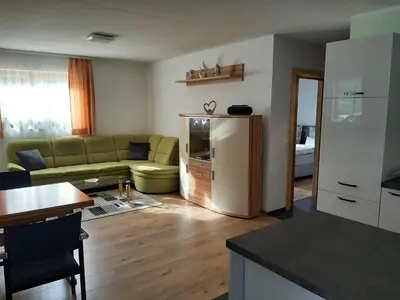 Küche/Küchenzeile in der Unterkunft Ferienwohnung Ulrike