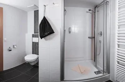 Ein Badezimmer in der Unterkunft Haller's Apartments