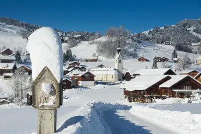 Haus Elfriede im Winter
