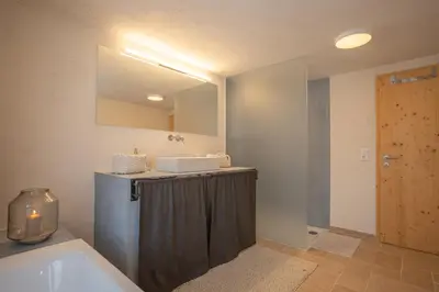 Ein Badezimmer in der Unterkunft Chalet Frederik