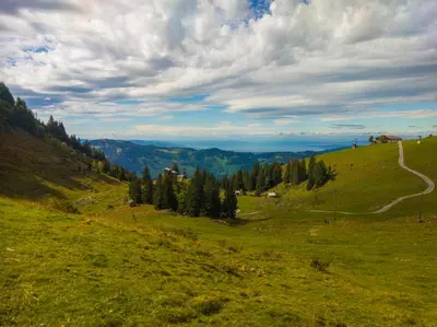 Naturlandschaft in der Nähe des Ferienhauses
