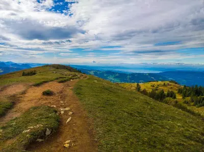 Naturlandschaft in der Nähe des Ferienhauses