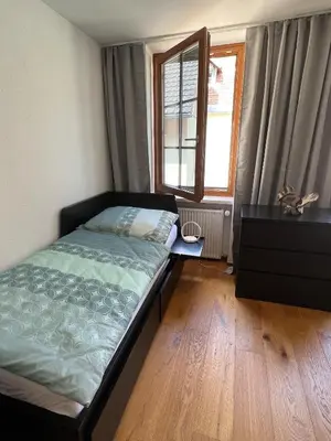 Ein Bett oder Betten in einem Zimmer der Unterkunft Bregenz Uptown Jewel
