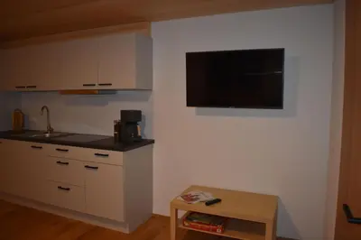 Küche/Küchenzeile in der Unterkunft Ferienwohnung BergTraum