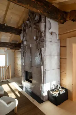 Ein Sitzbereich in der Unterkunft Chalet Sonnenhof Lech