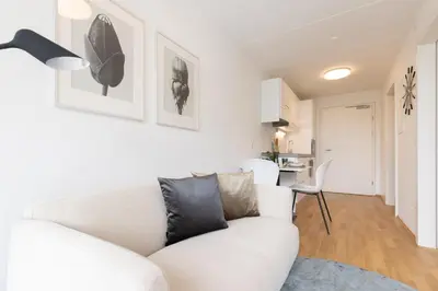 Ein Sitzbereich in der Unterkunft Smart Living Dornbirn