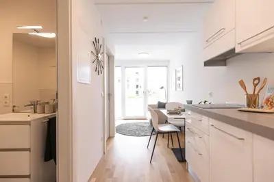 Küche/Küchenzeile in der Unterkunft Smart Living Dornbirn