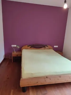 Ein Bett oder Betten in einem Zimmer der Unterkunft Loft mit Kamin und Whirlpool