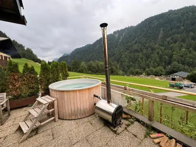 Ein allgemeiner Bergblick oder ein Berglick von der Ferienwohnung aus