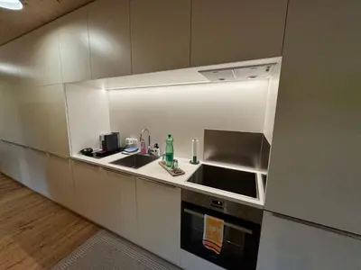 Küche/Küchenzeile in der Unterkunft Apartment Kanisfluh