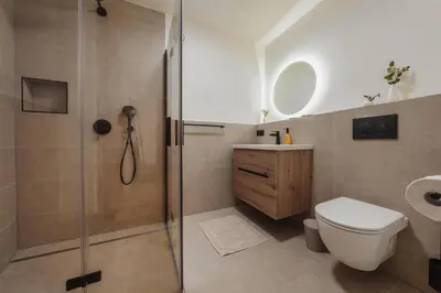 Ein Badezimmer in der Unterkunft Ferienwohnung Schiebakopf
