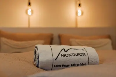 Ein Bett oder Betten in einem Zimmer der Unterkunft Ferienwohnung Schiebakopf