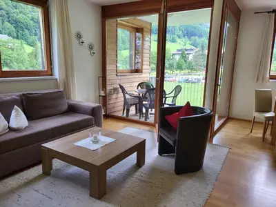 Ein Sitzbereich in der Unterkunft Top Appartements