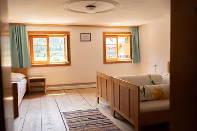 Ein Sitzbereich in der Unterkunft Haus OmaGermana