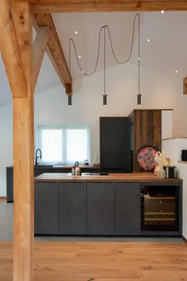 Küche/Küchenzeile in der Unterkunft 12er Loft