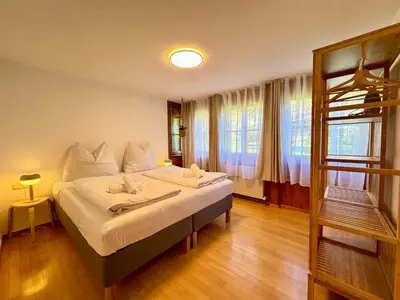Ein Bett oder Betten in einem Zimmer der Unterkunft Bauernchalet Alois