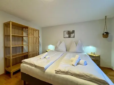 Ein Bett oder Betten in einem Zimmer der Unterkunft Bauernchalet Alois