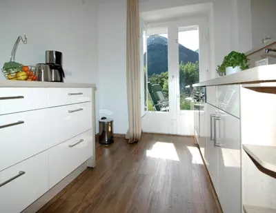 Küche/Küchenzeile in der Unterkunft Mittelberg Ferienwohnung
