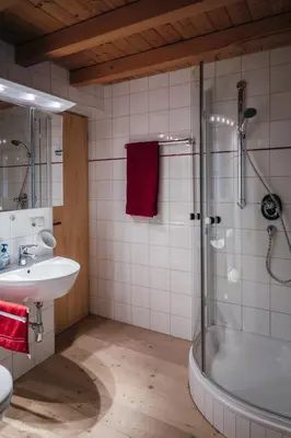 Ein Badezimmer in der Unterkunft Bregenzerwald Ferienhaus