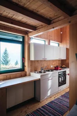 Küche/Küchenzeile in der Unterkunft Bregenzerwald Ferienhaus