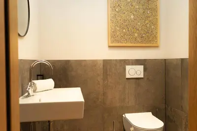 Ein Badezimmer in der Unterkunft Heimat 1495m Appartement TYP 3