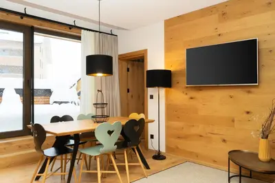TV/Unterhaltungsangebot in der Unterkunft Heimat 1495m Appartement TYP 4