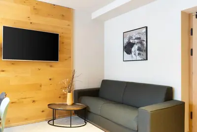 TV/Unterhaltungsangebot in der Unterkunft Heimat 1495m Appartement TYP 4