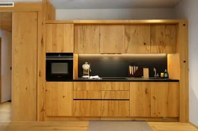 Küche/Küchenzeile in der Unterkunft Heimat 1495m Appartement TYP 5