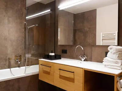 Ein Badezimmer in der Unterkunft Wohnung in Schröcken nahe Ski Arlberg