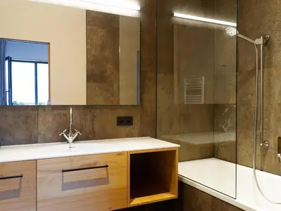 Ein Badezimmer in der Unterkunft Wohnung in Schröcken nahe Ski Arlberg