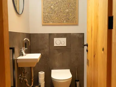 Ein Badezimmer in der Unterkunft Wohnung in Schröcken nahe Ski Arlberg