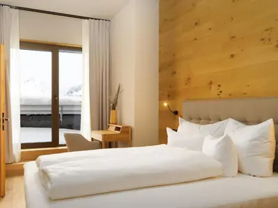 Ein Bett oder Betten in einem Zimmer der Unterkunft Apartment in Schröcken near Ski Arlberg
