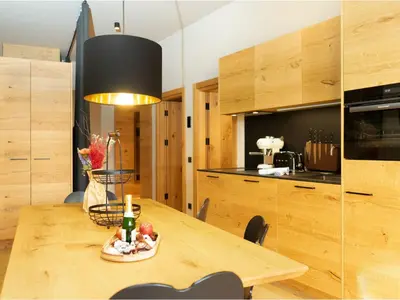 Küche/Küchenzeile in der Unterkunft Wohnung in Schröcken nahe Ski Arlberg