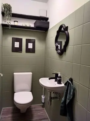 Ein Badezimmer in der Unterkunft Liebevoll eingerichtete Wohnung