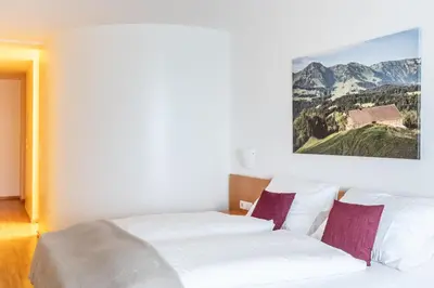 Ein Bett oder Betten in einem Zimmer der Unterkunft Hotel Löwen