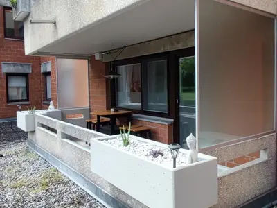 Ein Balkon oder eine Terrasse in der Unterkunft Apartment Feldkirch