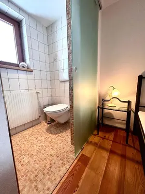 Ein Badezimmer in der Unterkunft Haus Wallis by stayFritz - Ski-In Ski-Out Zimmer 'garni' am Arlberg