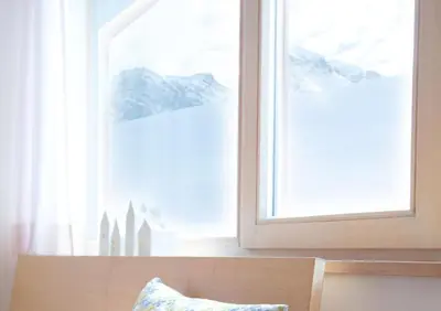Ein allgemeiner Bergblick oder ein Berglick von der Ferienwohnung aus