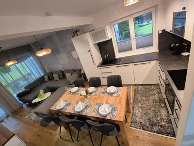 Küche/Küchenzeile in der Unterkunft Unicorn Apartment