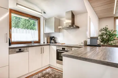 Küche/Küchenzeile in der Unterkunft Alpenferienwohnung