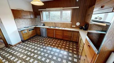 Küche/Küchenzeile in der Unterkunft Ninis - Ferienhaus im Bregenzerwald